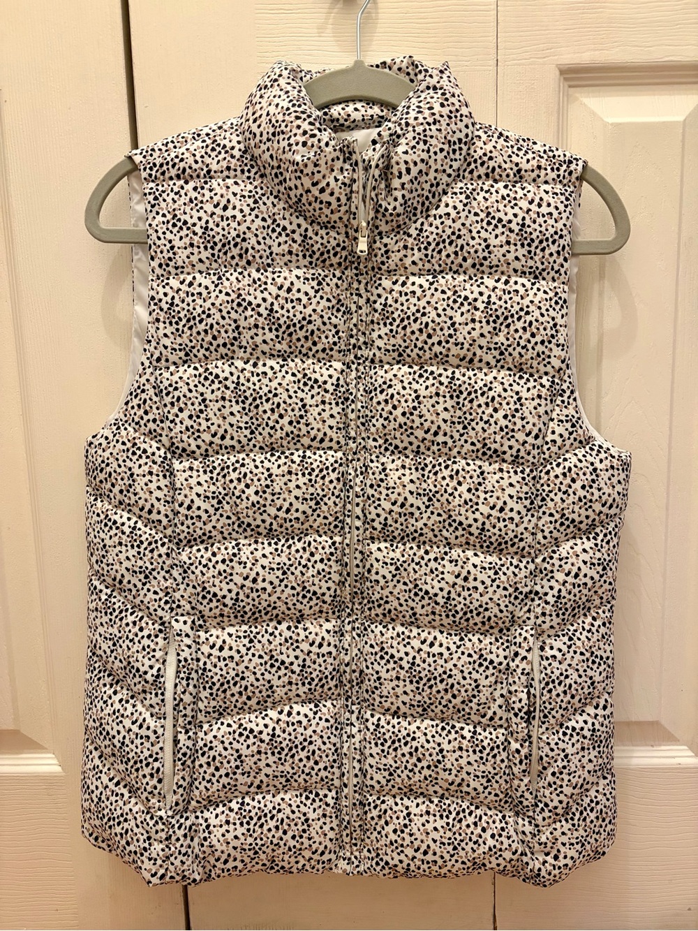 Loft Animal Print Puffer Vest